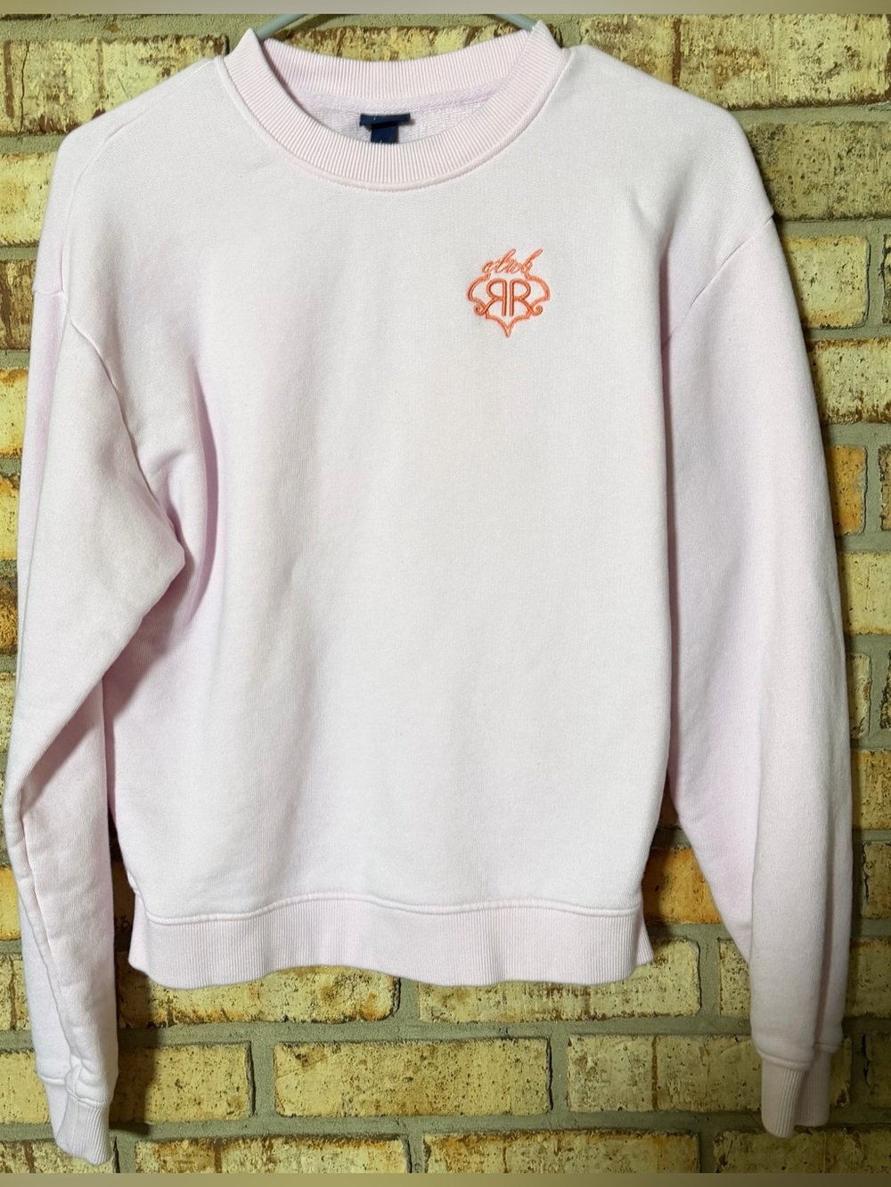Roller Rabbit pale pink sweatshirt S